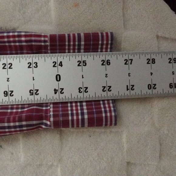 UNTUCKit Red Plaid Casual Button Down Shirt - Picture 6 of 8